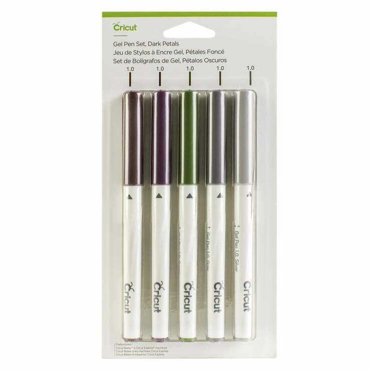 Cricut Gel Pen Set, Metallic Dark Petals (5 Ct) 3 Cricut Gel Pen Set, Metallic Dark Petals (5 Ct)