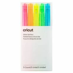 Cricut Glitter Gel Pens 0.8 Mm, Neon (5 Ct)