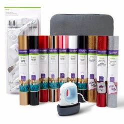 Cricut EasyPress Mini™, Zen Blue + Essentials Iron -On Bundle