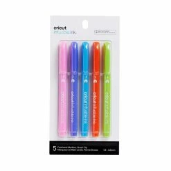 Cricut Infusible Ink™ Freehand Markers, Brush Tip, Tropical (5 Ct)