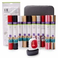 Cricut EasyPress Mini™, Raspberry + Essentials Iron -On Bundle