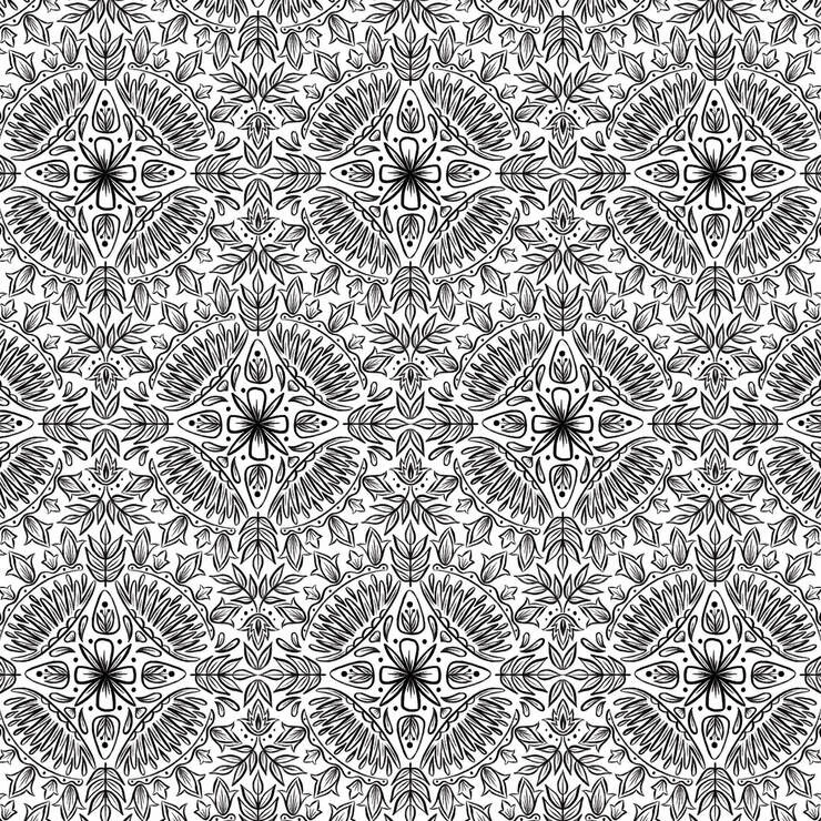 Cricut Patterned Iron -On™ Sampler, Black & White Botanical 6 Cricut Patterned Iron -On™ Sampler, Black & White Botanical - Image 4