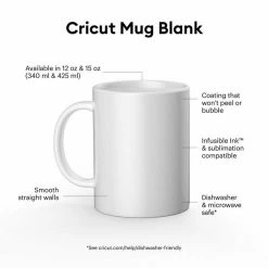 Cricut Ceramic Mug Blank, White - 15 Oz/425 Ml (2 Ct) -cricut shop unnamed file 442