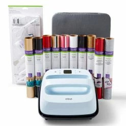 Cricut EasyPress™ 3, 9" X 9" + Essentials Iron-On Bundle