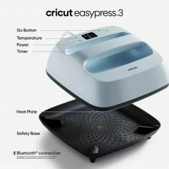 Cricut EasyPress™ 3, - 9" X 9" + Everything Iron-On Bundle -cricut shop unnamed file 755